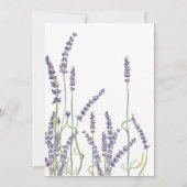 5x7 LavenderフローラリースBaby Shower 招待状 (裏面)