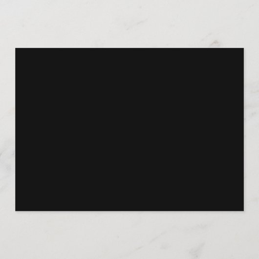 5x7 Minimal Elegance Table Numbers Seating Chart 招待状 (裏面)