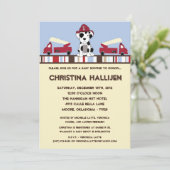 5x7 Nojo消防エンジンシャワー招待状 招待状 (スタンド正面)