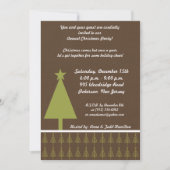 5x7 Outline Green Forest Trees Invitation 招待状 (正面)