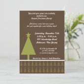 5x7 Outline Green Forest Trees Invitation 招待状 (スタンド正面)
