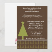 5x7 Outline Green Forest Trees Invitation 招待状 (正面/裏面)