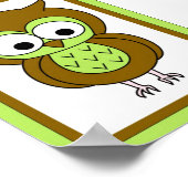 5X7 Owlウォールアート ポスター (角)