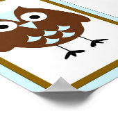 5X7 Owlウォールアート ポスター (角)