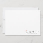 5x7 Pink Girl Farm Sheep Birthday Party Invitation 招待状 (裏面)