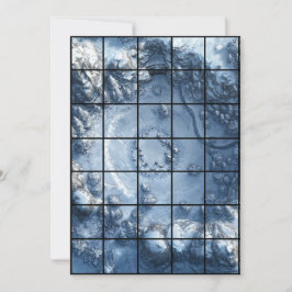 5x7 SnowPit紙グリッドマップ 招待状