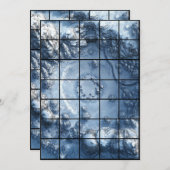 5x7 SnowPit紙グリッドマップ 招待状 (正面/裏面)