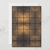 5x7 StoneFloor紙グリッドマップ 招待状 (裏面)