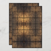5x7 StoneFloor紙グリッドマップ 招待状 (正面/裏面)
