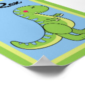 5X7 T-レックス恐竜のウォールアート ポスター (角)