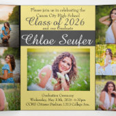 5x7 Trifold Graduation Announcement Invitation 三つ折り招待状 (内部中)