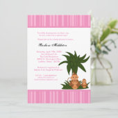 5x7 TWINSモンキーズとMaMaベビーシャワー招待状 招待状 (スタンド正面)