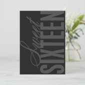 5x7Sweet sixteen誕生日パーティ招待状 招待状 (スタンド正面)