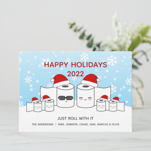 6おもしろいの転がItトイレ紙ファミリー シーズンカード (スタンド正面)