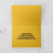 6おもしろい年生卒業おめでとう カード (内部)