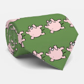 6おもしろい Cartoon Pig Year誕生日Tを選択 ネクタイ (ロール)