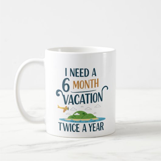 6か月の休暇 コーヒーマグカップ (左)