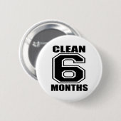 6か月は黒をきれいにします 缶バッジ (正面&裏面)