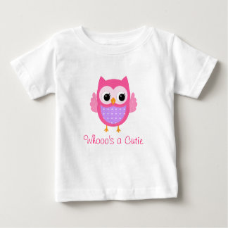 6か月フクロウシャツ ベビーTシャツ