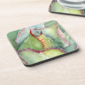 6つのアガベの水のコースターのセット コースター (左側)