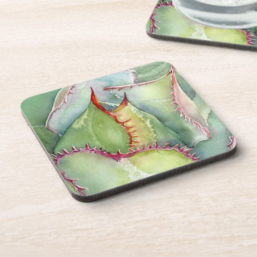 6つのアガベの水のコースターのセット コースター (左側)