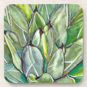 6つのアガベの水の色のコースターのセット コースター (正面)