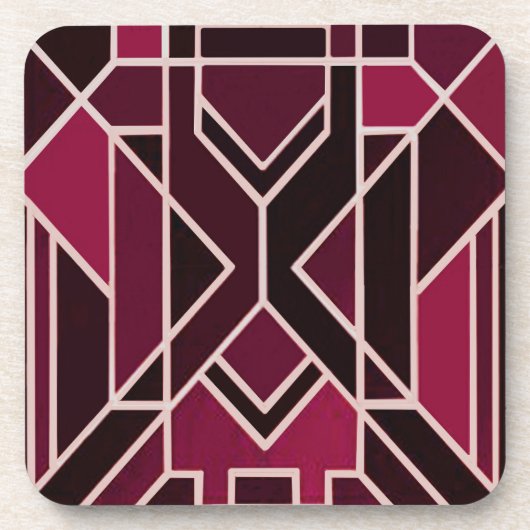 6つのアールデコスタイルコースター コースター (正面)