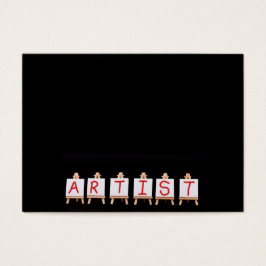 6つのイーゼルの黒に対するアーティストの言葉