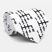 6つのギアシフトのレースカーの黒 ネクタイ (ロール)