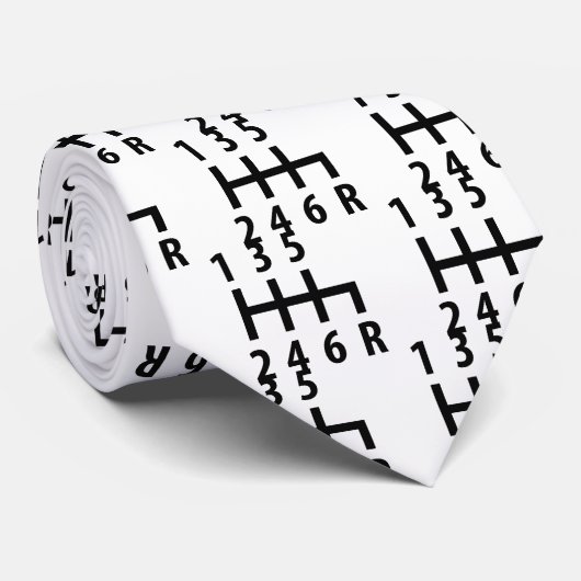 6つのギアシフトのレースカーの黒 ネクタイ (ロール)