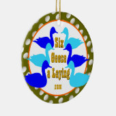 6つのゲーゼの産卵 – カスタム年 セラミックオーナメント (右)