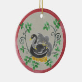 6つのゲーゼの置くクリスマスオーナメント セラミックオーナメント (右)