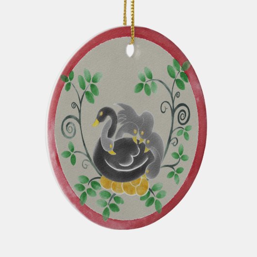 6つのゲーゼの置くクリスマスオーナメント セラミックオーナメント (右)