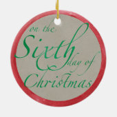 6つのゲーゼの置くクリスマスオーナメント セラミックオーナメント (裏面)