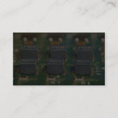 6つのコンピュータ・チップ回路 名刺 (裏面)