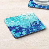 6つのコースターのブルーバブルセット コースター (左側)