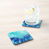 6つのコースターのブルーバブルセット コースター (右側)