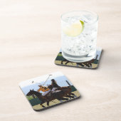 6つのコースターのポロの馬のマッチセット コースター (右側)