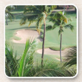 6つのコースターの置かれる熱帯地方のゴルフコース コースター (正面)