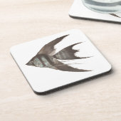 6つのコースターの黒いベールの尾Angelfishセット コースター (左側)