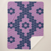 6つのコーナーパターン シェルパブランケット (正面)