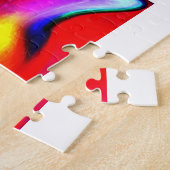 6つのスノーボールおもしろいアート ジグソーパズル (側面)