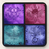 6つのセクターのロゴのコースターのセット コースター (正面)