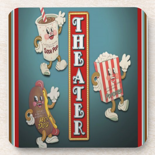 6つのノスタルジックな劇場のコースターのセット コースター (正面)