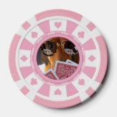 6つのパーソナライズされたクラシックトランプのポーカーチップ ポーカーチップ (裏面)