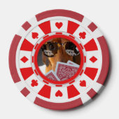 6つのパーソナライズされたクラシックトランプのポーカーチップ ポーカーチップ (裏面)