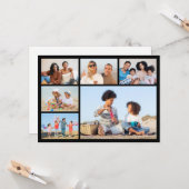 6つのフォトコラージュの挨拶を作成する カード (正面/裏面インサイチュ)