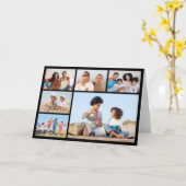 6つのフォトコラージュの挨拶を作成する カード (黄色い花)