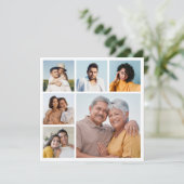 6つのフォトコラージュの挨拶を作成する カード (スタンド正面)