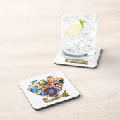 6つのプラスチックコースターのセットDelgadoの紋章付き外衣 コースター (右側)